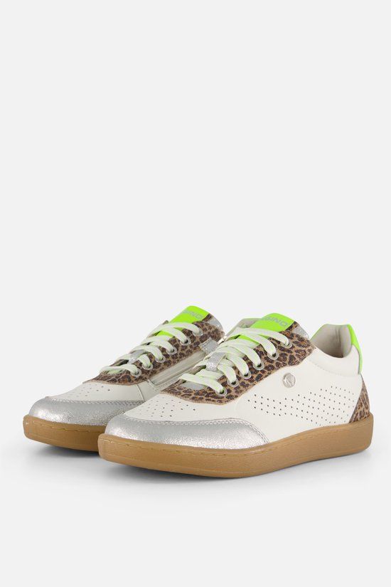 Vingino Animal Sneakers zilver Leer - Dames - Maat 37