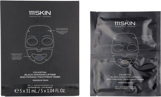 111Skin Celestial Black Diamond Lifting & Firming Treatment Mask Set - 5x31ml