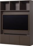 WOOOD Meggy Tv Opbergkast - Grenen hout - Middenbruin - 215x160x40