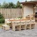 Prolenta Maison Exclusive Tuinset voor de tuin, 13-delig, met kussens, beige, van polyrotan
