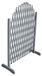 Pare-feu - Métal - 180 x 100 cm - Gris