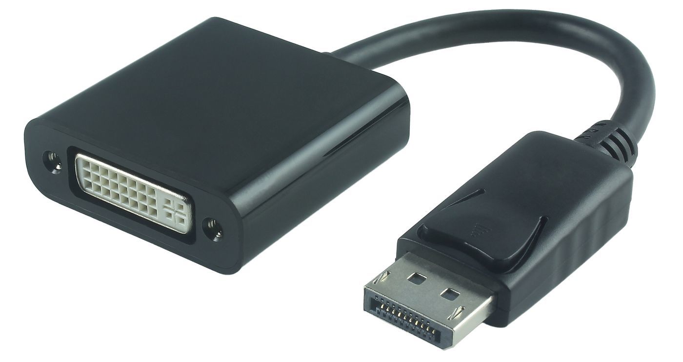 Microconnect DPDVI015 - DisplayPort naar DVI-I Adapter Kabel - 0.15m