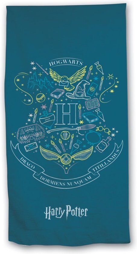 4KidsOnly Harry Potter Strandlaken Katoen Multi Colour 70 x 140 cm