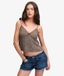 Superdry Débardeur imprimé Femme Marron Taille : 42