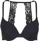 Urban Classics Padded with Lace at Back BH - 70B - Zwart