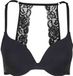 Urban Classics Padded with Lace at Back BH - 70B - Zwart