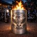 TiKo-Metalldesign GmbH Vuurtonne Vuurtonne / Vuurschaal "Forever Riding" – Motorfietsmotief met schedel – Robuuste stalen vuurtonne voor tuin en terras