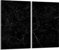 TMK ArtDeko Glazen Beschermplaat - 30x52cm - Marmur Design