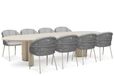 Santika Furniture Santika Pebble/Weave 300x120 cm dining tuinset 9-delig