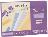 Unbekannt Fabriano Tiziano Colori Tenui 21x29,7 Cm 160 Gr 30 Fogli 6 Colori