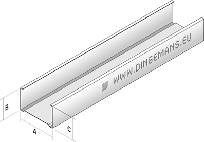 Dingemans Dingemans C-wandprofiel C75N lengte 300 cm
