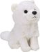 Wild Republic pluche poolvos - knuffeldier - wit - 13 cm - zittend