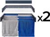 Foxydry 2x Hide 101 cm - Sèche-linge mural - Ligne de lavage rétractable pour le mur - Couleur Anthracite