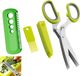 Ciseaux de cuisine en acier inoxydable sans marque avec 5 lames et capuchon de sécurité