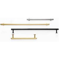 Viefe Poignée de meuble RILLE MINI en aluminium, nickel poli - 160 mm