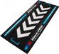 BikeTek Tapis environnemental Garage Mat Motorrad noir blanc bleu