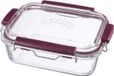 Boîte de conservation sans marque avec fermeture à levier 600 ml en verre borosilicaté - hermétique - meal prep - boîte de conservation - boîte de conservation en verre avec couvercle - boîte de rangement - cuisine -18 à 240 °C boîte de conservation alimentaire