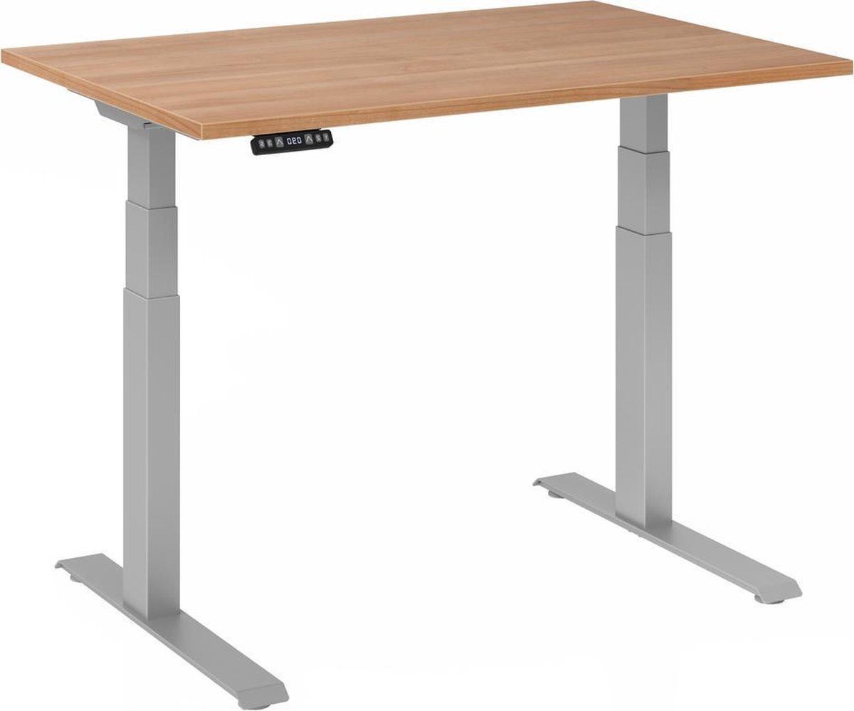 hjh OFFICE PRO XDKB 12 S - Elektrisch verstelbaar bureau - 120x80 cm - Walnoot