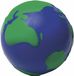 Merkloos / Sans marque Giving Europe B.V. Anti-stress bal - wereldbol - 6,5 cm - PU schuim - knijp stressbal