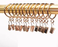 Set de 50 anneaux de rideaux métalliques