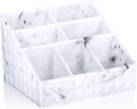 Merkloos / Sans marque Edco Make-up organizer/opberger - 15 x 12 x 10 cm - marmer look