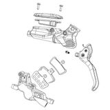 Sram Level Bronze Stealth C1 Remhendel Kit One Size