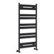 Hudson Reed Lars Sèche-serviettes - Aluminium noir - 101,5 x 48 cm - Design moderne - Chauffage central