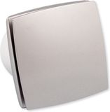 Nedco Ventilator Design 100, Aluminium Look, Geschikt voor Badkamer of Toilet