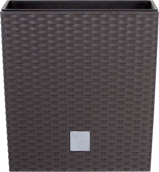 Prosperplast Rato Bloempot - Rotan Look - Bruin - 32x32x33cm