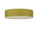 Sotto Luce Umai moderne plafondlamp - mosterdgele stof - witte voet - 3 x E27 lamphouders - Ø 40 cm