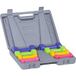 Pangivo Kit d'haltères de fitness 4 paires 0,5 à 2 kg avec mallette de transport musculation gris