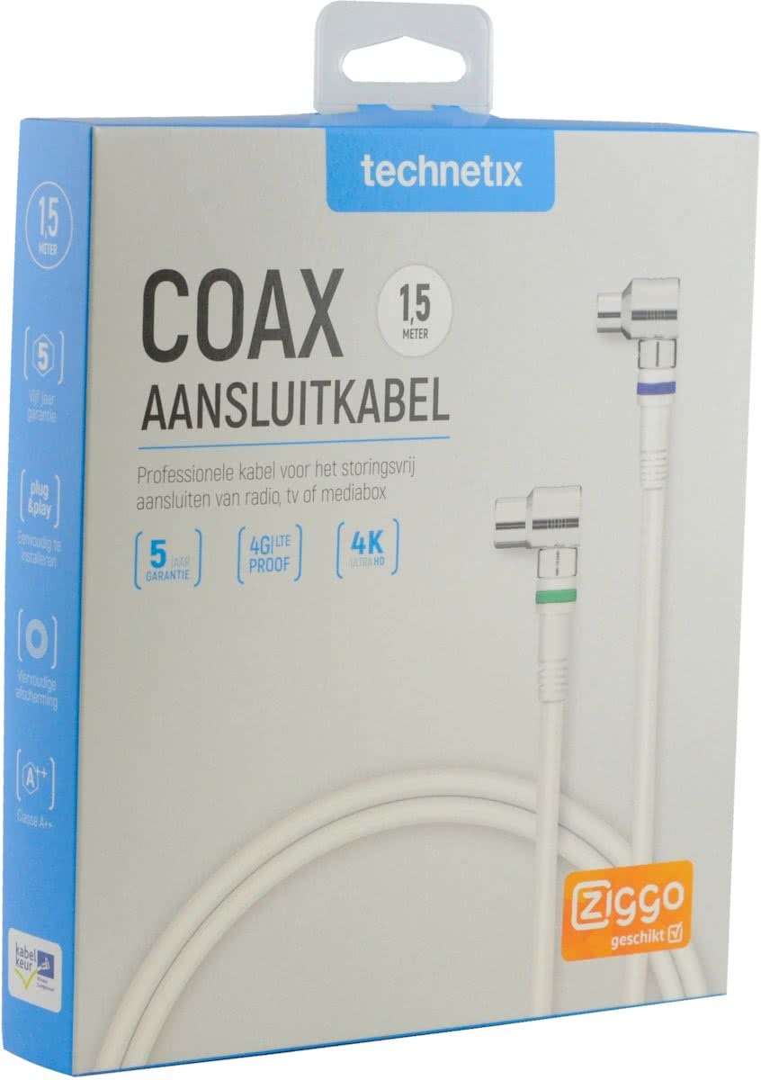 Technetix Coaxkabel 1.5m KABELKEUR