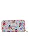 Loungefly Disney Mickey Minnie Mouse Portemonnee Zip Clutch AOP Bloemen, Veelkleurig, Clutch Portemonnee