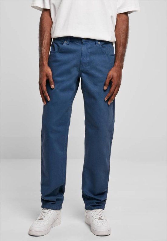 Urban Classics Colored Loose Fit Jeans Men - Dark Blue - W32