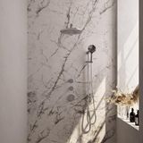 Brauer Chrome Edition Thermostatische Regendoucheset Inbouw - Hoofddouche 30 cm - Rechte Wandarm - Handdouche 3 Standen - Doucheslang - Geintegreerde Glijstang - Chroom