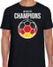 Bellatio Decorations Duitsland EK/ WK supporter t-shirt - we are the champions met Duitse voetbal - zwart - heren - kleding / shirt XL