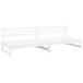 Massief grenenhout blanc bancs de jardin centraux 2 pièces 120x80 cm