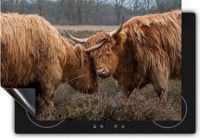 Chefcare Inductie Beschermer Twee Schotse Hooglanders - 95x55 cm
