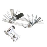 Topeak Uniseks gereedschapsset voor volwassenen, mini-vouwgereedschap 20 Pro, zilver, 23 functies