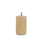 La Fabrique de Pieds Set van 4 bedpoten, hout, licht gelakt, 10 x 6 x 6 cm
