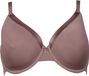 After Eden Bia - Voorgevormde Beugel BH met satijn - Dames - Taupe - Maat 80D