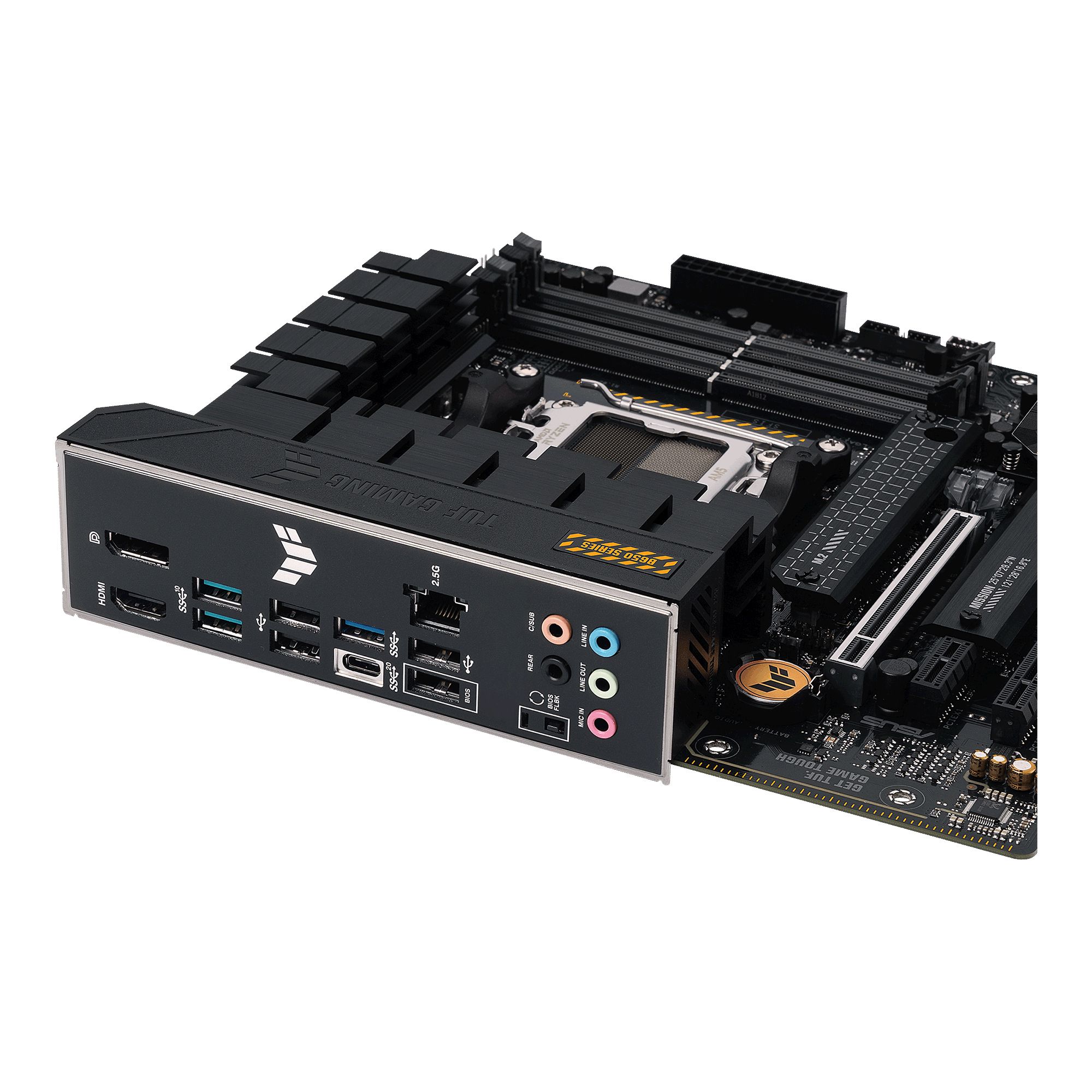 ASUS TUF GAMING B650M-PLUS Motherboard - AMD B650, Socket AM5, DDR5, Micro ATX