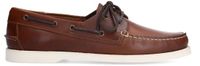 Manfield Cognac leren bootschoenen Maat 41