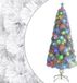 vidaXL Kunstkerstboom met verlichting 240 cm glasvezel wit