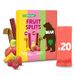 BEAR Fruit Splits Mixdoos | 100% Natuurlijke Ingrediënten | 20 x 20g (400g) | Lunchbox Snacks voor Kinderen & Volwassenen | Zonder Toegevoegde Suikers