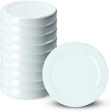 KADAX Schroefdeksel fi43 mm, metalen twist-off-dekselset geschikt voor 40 ml potten, reservedeksel met 4 vergrendeltanden, deksel voor weckpotten, flessen en weckpotten (10 stuks, wit)