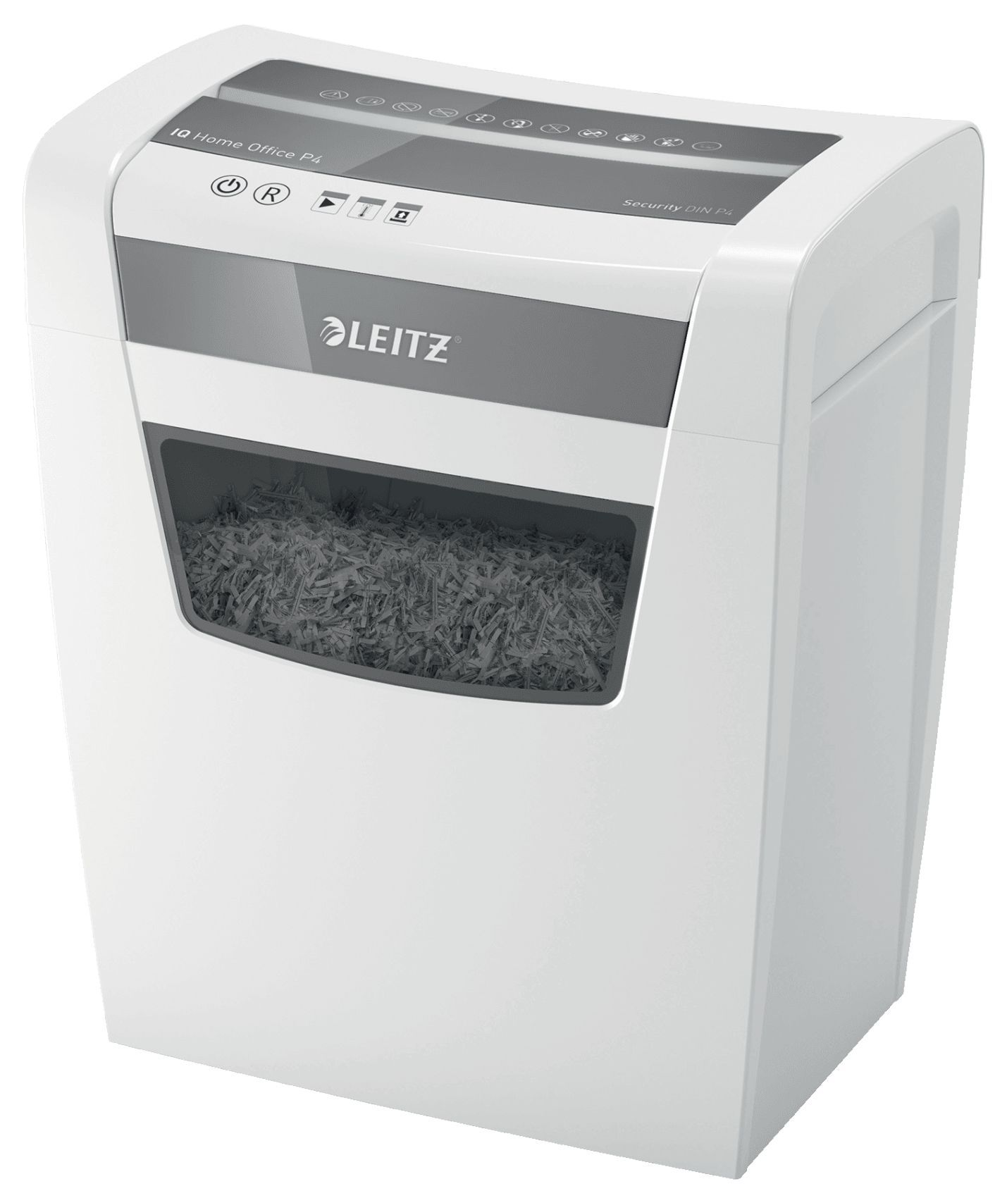 Leitz IQ Home Office P-4 Papierversnipperaar - Deeltjesversnippering - 10 vel - Wit