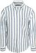 Gant Cotton Linen Overhemd Streep Blauw - Maat L - Heren