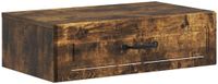 vidaXL Wandgemonteerde Zijtafel Gerookt eiken 59 x 34,5 x 17 cm