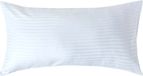 Homescapes Satijn Streep Katoen Kussensloop 50x90 cm – Wit – 100% Egyptisch Katoen – Draaddichtheid 330